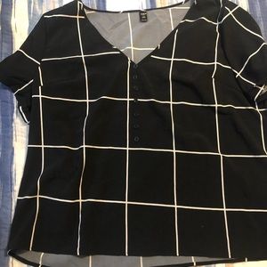 Shein Black and white grid